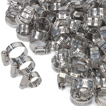 LTWFITTING 11-20mm 14-27mm 17-32mm Stainless Steel 316 Hose Clamp Set, Adjustable Worm Gear Clamps for Automotive Radiator Fuel Line Plumbing Intercooler and Mechanical Applications (Pack of 60)